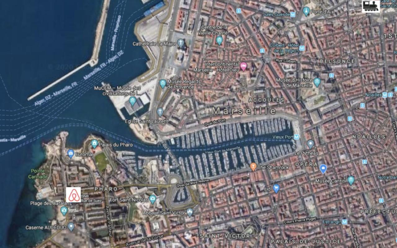 "Le Suez" Appartement Au Bord De Mer Catalans-Pharo Marseille Ngoại thất bức ảnh